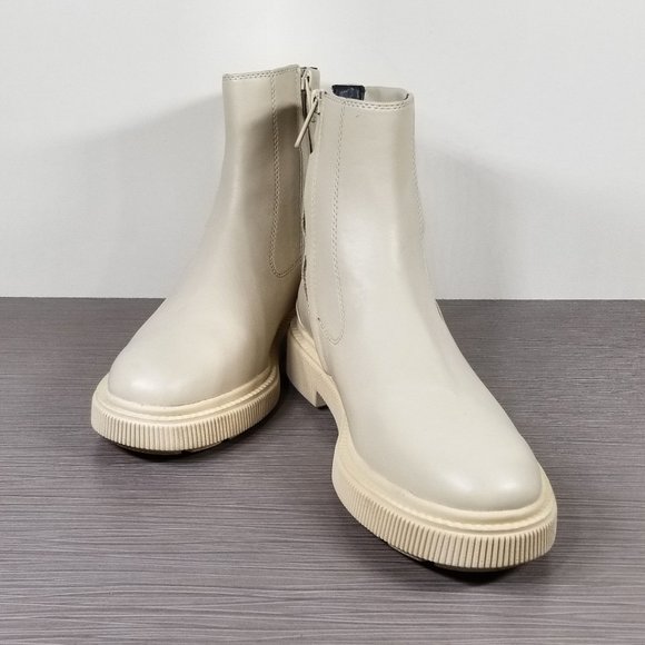 Franco Sarto Jinta Platform Boot, Off White (Chiffon), Womens Size 7.5 M / 37.5 - Picture 4 of 10